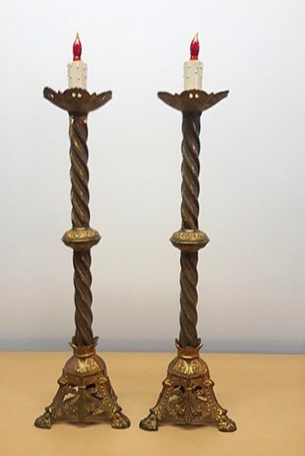 Large pair antique vintage - pair,