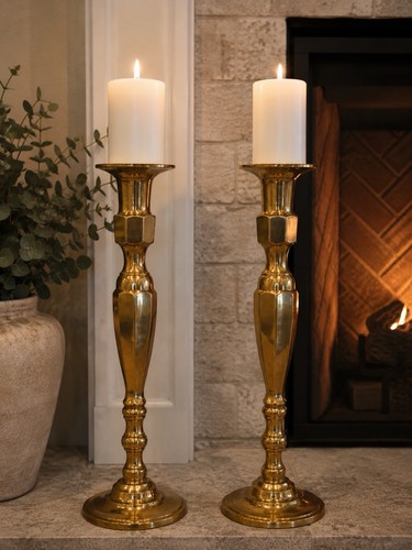 Vintage 20in brass - 20in, pricket