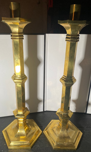 Pair of vintage heavy - of,